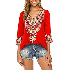 Women embroidered tops for sale  Delivered anywhere in USA 