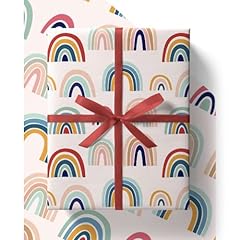 Rainbow wrapping paper for sale  Delivered anywhere in UK
