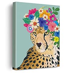 Floral crown cheetah for sale  Delivered anywhere in USA 