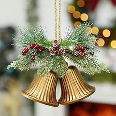Gold christmas bells for sale  Delivered anywhere in USA 
