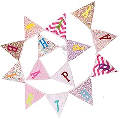 Happy birthday fabric for sale  Delivered anywhere in UK