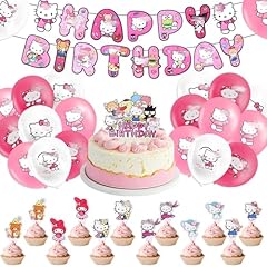 45pcs kity birthday for sale  Delivered anywhere in UK