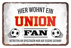 Union fan blechschild gebraucht kaufen  Wird an jeden Ort in Deutschland