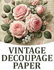 Vintage decoupage paper usato  Spedito ovunque in Italia 
