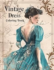 Vintage dress coloring for sale  Delivered anywhere in USA 