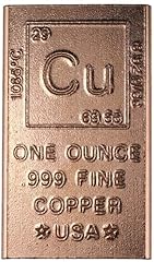 Copper bar 999 for sale  Delivered anywhere in USA 