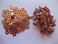 Copper saddlers rivets for sale  Delivered anywhere in UK