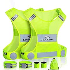 2 Pack Reflective Vest Running Gear, Ultralight & Comfy for sale  Delivered anywhere in USA 