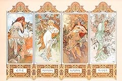 Alphonse mucha four for sale  Delivered anywhere in USA 