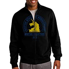 Men 2016 Boston Marathon Zip-up Jacket Hooded Sweatshirt for sale  Delivered anywhere in USA 