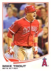 2013 Topps #338 Mike Trout Baseball Card - Wins 2012, used for sale  Delivered anywhere in USA 