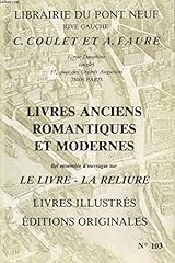 Livres anciens romantiques d'occasion  Livré partout en France