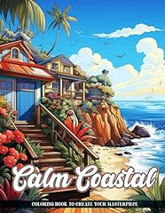Calm coastal coloring for sale  Delivered anywhere in USA 