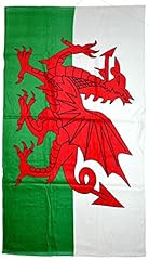 Welsh flag towel for sale  Delivered anywhere in UK
