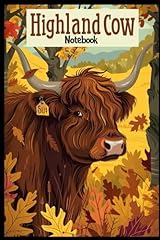 Highland cow notebook for sale  Delivered anywhere in UK