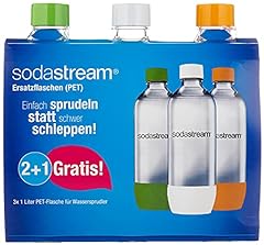 Gebraucht, SodaStream Aktions-Set Pet-Flaschen 2+1, 3x 1L PET-Flaschen gebraucht kaufen  Wird an jeden Ort in Deutschland