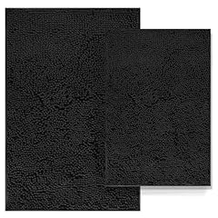 Black bathroom rugs for sale  Delivered anywhere in USA 
