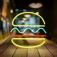 Hamburger neon sign for sale  Delivered anywhere in Ireland