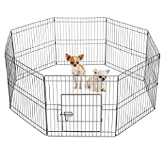 Yaheetech 8 Panel Pet Dog Pen Puppy Playpen Foldable for sale  Delivered anywhere in UK
