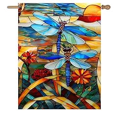 Stained glass dragonfly for sale  Delivered anywhere in USA 