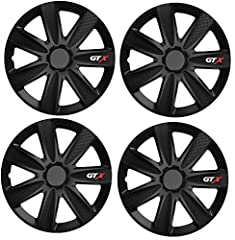 UKB4C 15" 4 x Alloy Look Black GTX Multi-Spoke Wheel, used for sale  Delivered anywhere in UK