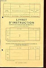 Livret instruction proposition d'occasion  Livré partout en France