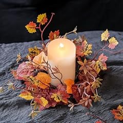 Fall candle wreaths for sale  Delivered anywhere in UK