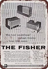 1958 fisher amplifiers usato  Spedito ovunque in Italia 