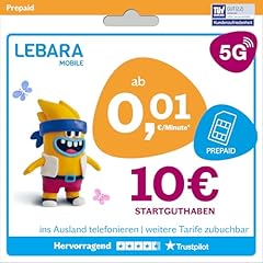 Lebara prepaid sim gebraucht kaufen  Wird an jeden Ort in Deutschland