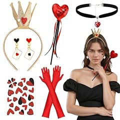 Queen hearts costume usato  Spedito ovunque in Italia 