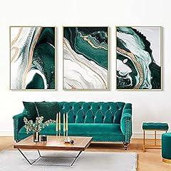 Canvas wall art Abstract Luxury Green Marble Pattern, used for sale  Delivered anywhere in Canada