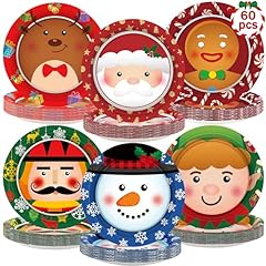 Pcs christmas plates for sale  Delivered anywhere in USA 