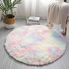 Round fluffy rainbow for sale  Delivered anywhere in Ireland