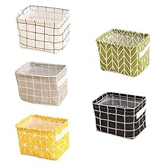 wongwongcat Fabric Storage Baskets 5pcs, Foldable Storage for sale  Delivered anywhere in UK