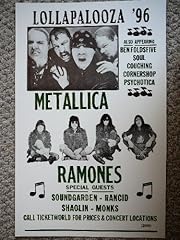 Lollapalooza metalllica ramone for sale  Delivered anywhere in USA 