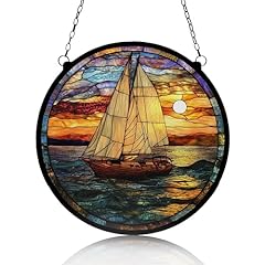 Sailboat stained glass for sale  Delivered anywhere in USA 