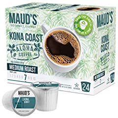 Maud's Kona Coffee Blend (Kona Coast), 24ct. Solar Energy Produced Recyclable Single Serve Medium Dark Roast Kona Coffee Pods – 100% Arabica Coffee California Roasted, Kona K Cup Compatible for sale  Delivered anywhere in Canada
