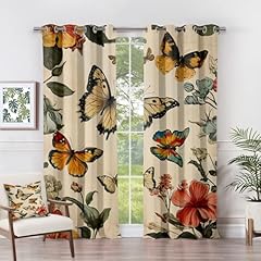 Butterfly curtains bedroom for sale  Delivered anywhere in UK
