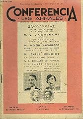 Conferencia 34e annee d'occasion  Livré partout en France