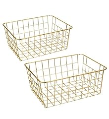 Wire baskets gold for sale  Delivered anywhere in USA 