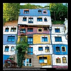 Hundertwasser puzzle grußkart gebraucht kaufen  Wird an jeden Ort in Deutschland