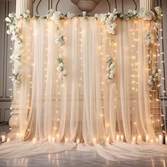 10x10ft champagne tulle for sale  Delivered anywhere in USA 