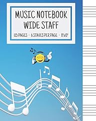 Music notebook wide for sale  Delivered anywhere in USA 