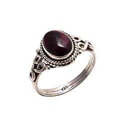 Garnet stone ring for sale  Delivered anywhere in USA 