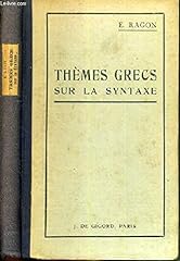 Themes grecs syntaxe. d'occasion  Livré partout en France