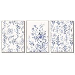 Blue flower wall for sale  Delivered anywhere in USA 