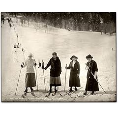 Lady skiers antique for sale  Delivered anywhere in USA 