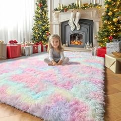 Pink rainbow fluffy for sale  Delivered anywhere in USA 