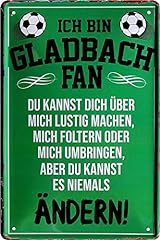 Blechschilder gladbach fan gebraucht kaufen  Wird an jeden Ort in Deutschland