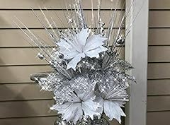 Silver petals artificial for sale  Delivered anywhere in UK